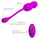 OVO PRETTY LOVE – CALLIERI DE CONTROLE REMOTO USB DE SILICONE