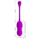 OVO PRETTY LOVE – CALLIERI DE CONTROLE REMOTO USB DE SILICONE