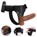STRAP-ON COM VIBRAÇÃO COM PÉNIS REALISTICO