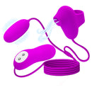 VIBRADOR PRETTY LOVE COM SUCÇÃO E BALA VIBRATÓRIA