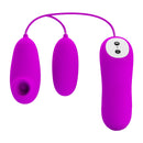 VIBRADOR PRETTY LOVE COM SUCÇÃO E BALA VIBRATÓRIA