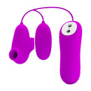 VIBRADOR PRETTY LOVE COM SUCÇÃO E BALA VIBRATÓRIA