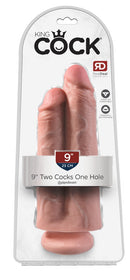 DILDO REALÍSTICO KING COCK 9” TWO COCKS