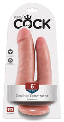 DILDO REALÍSTICO KING COCK 6” TWO COCKS