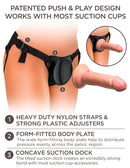 STRAP-ON 6" BODY DOCK KING COCK ELITE
