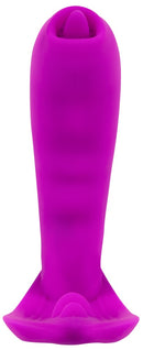 VIBRADOR DE TRIPLA ESTIMULAÇÃO LAMBE EFEITO AQUECIMENTO