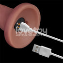 LOVETOY DILDO DUAL DENSITY COM VIBRAÇÃO 8