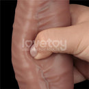 LOVETOY DILDO DUPLA CAMADA ARTICULÁVEL XXL 16CM