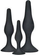 CONJUNTO DE 3 PLUGS ANAIS PRETOS
