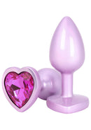 PLUG ANAL EM ROSA METALIZADO EM METÁLICO