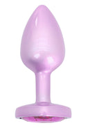 PLUG ANAL EM ROSA METALIZADO EM METÁLICO