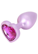 PLUG ANAL EM ROSA METALIZADO EM METÁLICO