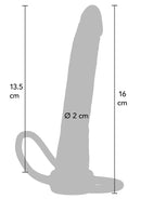 DILDO DE DUPLA PENETRAÇÃO 16CM
