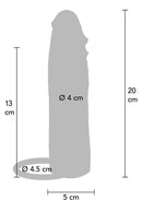 MANGA PENIANA EM SILICONE 20 CM