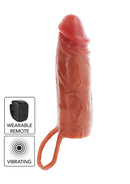 MANGA PENIANA COM VIBRAÇÃO EM SILICONE 16 CM