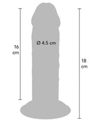 DILDO DELUXE DUAL DENSITY 18 CM