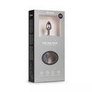 PLUG ANAL PRATEADO EASYTOYS COM CAUDA RAPOSA CINZENTA