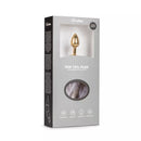 PLUG ANAL DOURADO Nº5 EASYTOYS COM CAUDA RAPOSA CINZENTA
