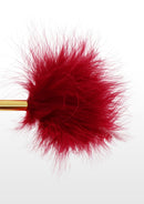 ESPANADOR DE PLUMAS VERMELHAS DE LUXO