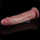 LOVETOY DILDO DE DUPLA DENSIDADE COM VIBRAÇÃO 10.5