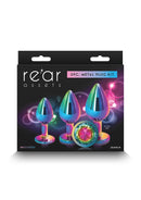 KIT DE 3 PLUGS COM PEDRA REDONDA