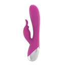 VIBRADOR DUPLO USB SILICONE ROSA