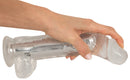 VIBRADOR TRANSPARENTE COM VENTOSA USB