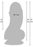 DILDO FAT BOYS EM PVC PRETO