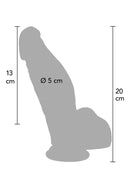 DILDO ULTRA REALISTICO EM SILICONE 18CM