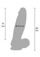 DILDO ULTRA REALISTICO EM SILICONE 22CM