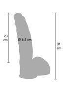 DILDO ULTRA REALISTICO EM SILICONE 29 CM
