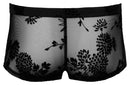 BOXER FLORAL PRETO