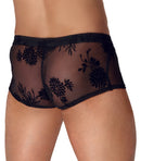 BOXER FLORAL PRETO