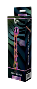 PLUG DE VIDRO RIBBED G-SPOT DILDO DA GLAMOUR GLASS
