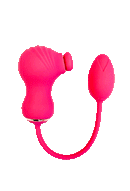 ESTIMULADOR DUPLO FLEXÍVEL E OVO COM VIBRAÇÃO ROSA