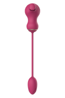 ESTIMULADOR DUPLO FLEXÍVEL E OVO COM VIBRAÇÃO ROSA