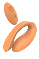 VIBRADOR PARA CASAL GLAM COUPLES LARANJA USB