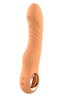 VIBRADOR FLEXÍVEL GLAM LARANJA