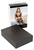 CONJUNTO DE RENDA PRETO ABERTO