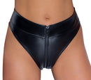 TANGA PRETA ABERTA COM FECHO