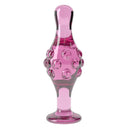 DILDO ROMANCE EM VIDRO 4.5" ROSA