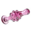 DILDO ROMANCE EM VIDRO 4.5" ROSA
