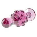 DILDO ROMANCE EM VIDRO 4.5" ROSA