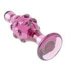 DILDO ROMANCE EM VIDRO 4.5" ROSA