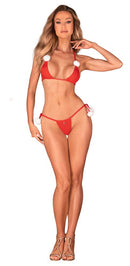 CONJUNTO KISSMAS OBSESSIVE VERMELHO TAM. S/L