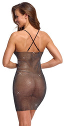VESTIDO BRILHANTE TAM. ÚNICO