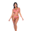 CONJUNTO DE 3 PEÇAS WETLOOK ROSA MAPALÉ