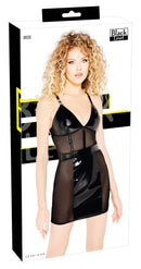 VESTIDO PRETO EM VINIL