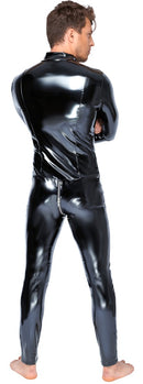 MACACÃO DE VINIL PRETO