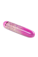 VIBRADOR ROSA COM BRILHANTES DE METAL